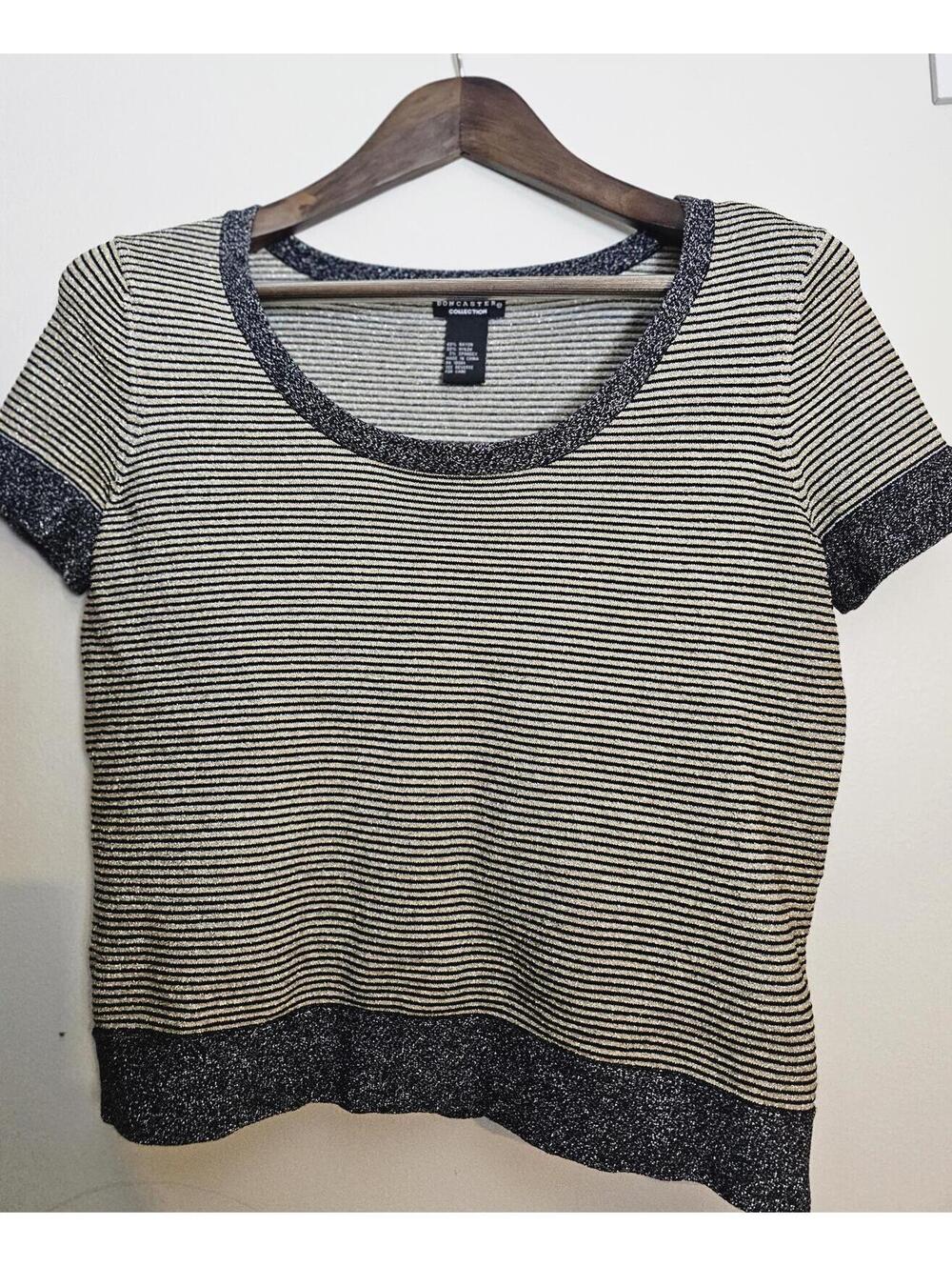 Doncaster Top Gold Womens Size M Cropped Knit Top